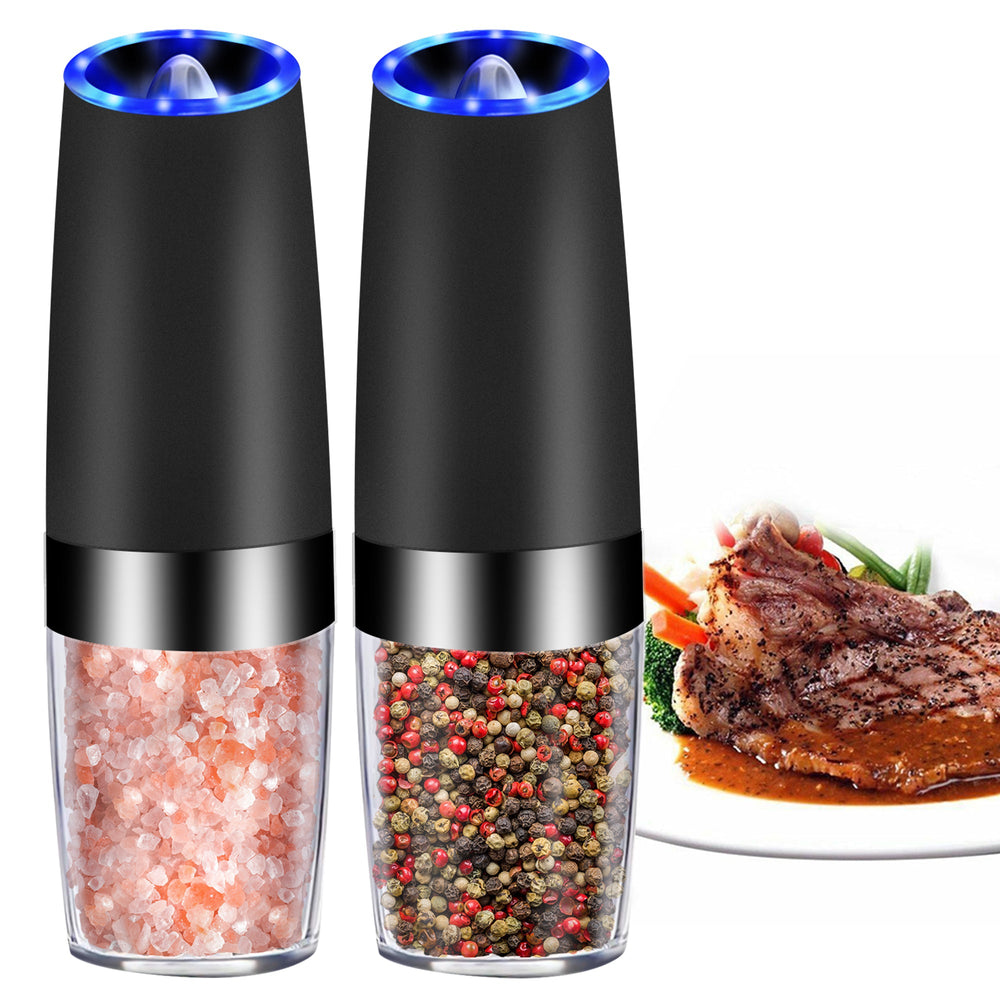 Electric Gravity Sensor Automatic Salt, Pepper, and Spice Grinder